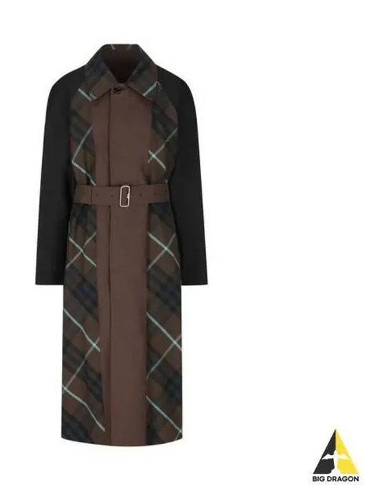 Reversible Check Motif Trench Coat Brown - BURBERRY - BALAAN 2