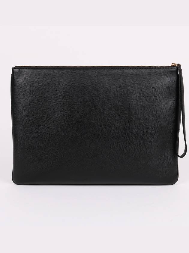 Black logo strap large clutch bag - BALENCIAGA - BALAAN 4