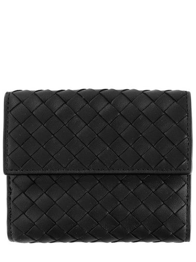 Intrecciato Nappa Mini Half Wallet Black - BOTTEGA VENETA - BALAAN 2