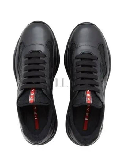 America's Cup Leather Low Top Sneakers Black - PRADA - BALAAN 2