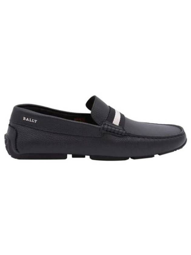 Three Stripe Pierced Loafers Black - BALLY - BALAAN 2