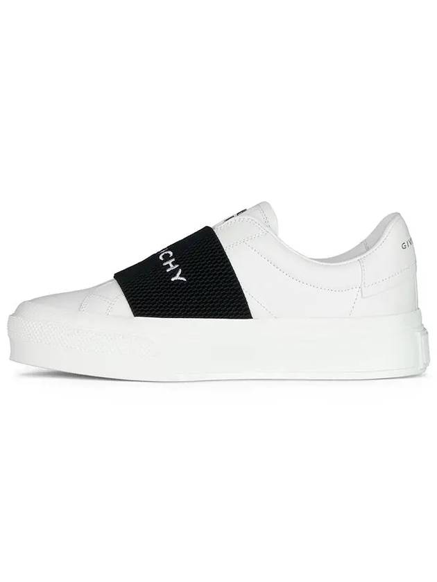 City Sport Sneakers In Leather with Strap White Black - GIVENCHY - BALAAN 4