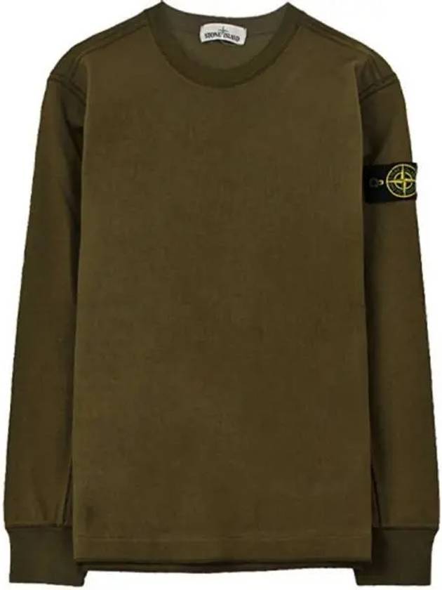 711562350 V0058 Wappen Long Sleeve Khaki Men s T shirt TEO 271553 - STONE ISLAND - BALAAN 1