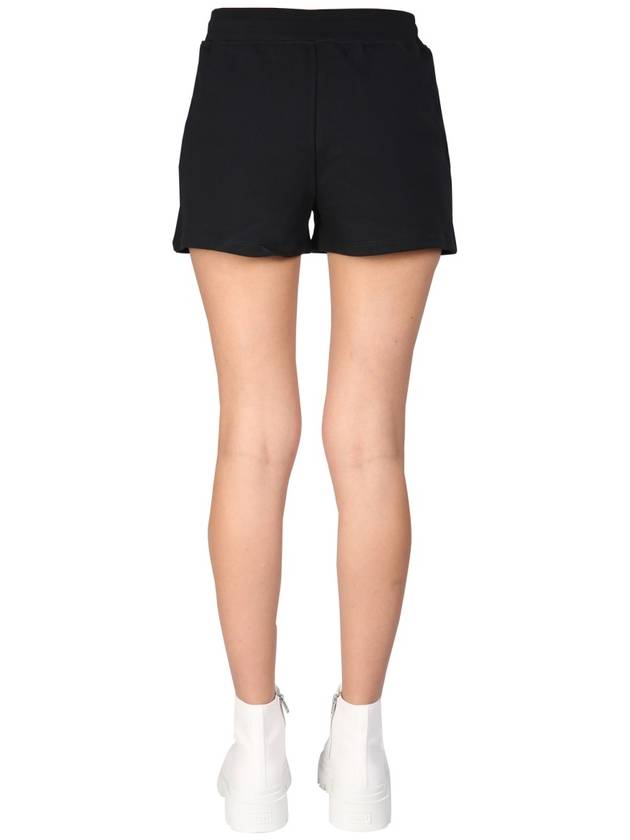 Women's Teddy Bear Embroidery Shorts Black - MOSCHINO - BALAAN 5