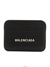 Daejeon Used Luxury Goods 593812 Logo Card Wallet Black - BALENCIAGA - BALAAN 1