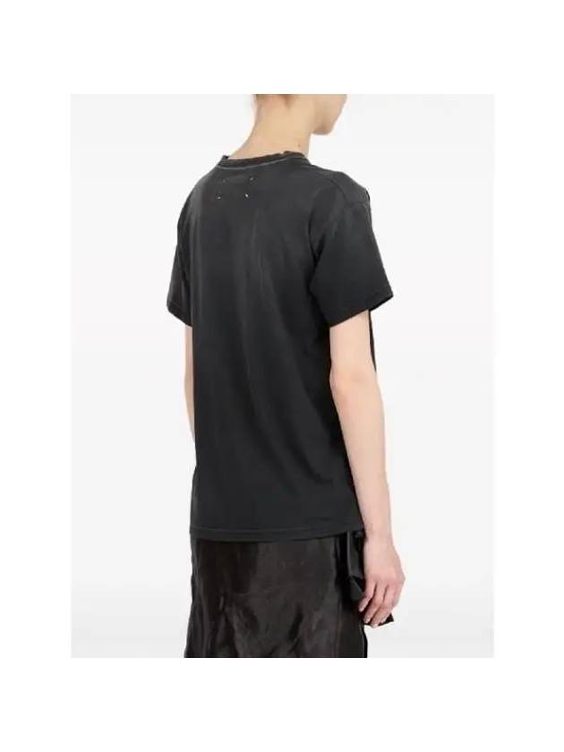 Reverse Logo Short Sleeve T-Shirt Washed Black - MAISON MARGIELA - BALAAN 5