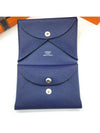 Calvi Duo Compact Card Wallet Navy - HERMES - BALAAN 4