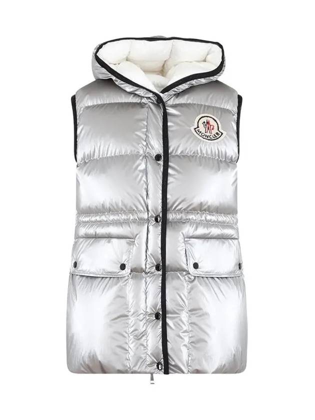 HERA padded vest silver 1A000 53 596T2 915 - MONCLER - BALAAN 2