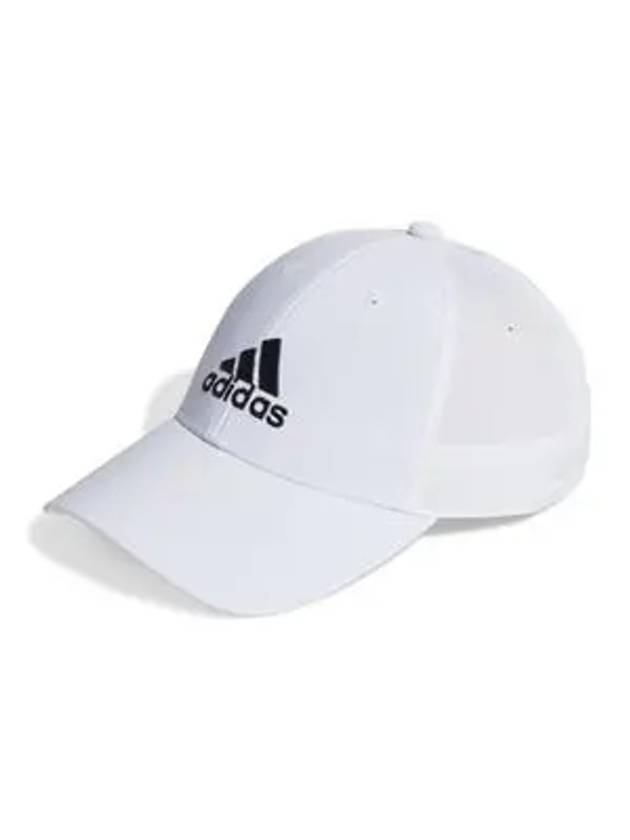 Embroidered Logo Lightweight Ball Cap White - ADIDAS - BALAAN 4