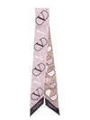 V Logo Signature Scarf Pink - VALENTINO - BALAAN 2