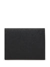 Saffiano Tri-Fold Leather Half Wallet Black - PRADA - BALAAN 3