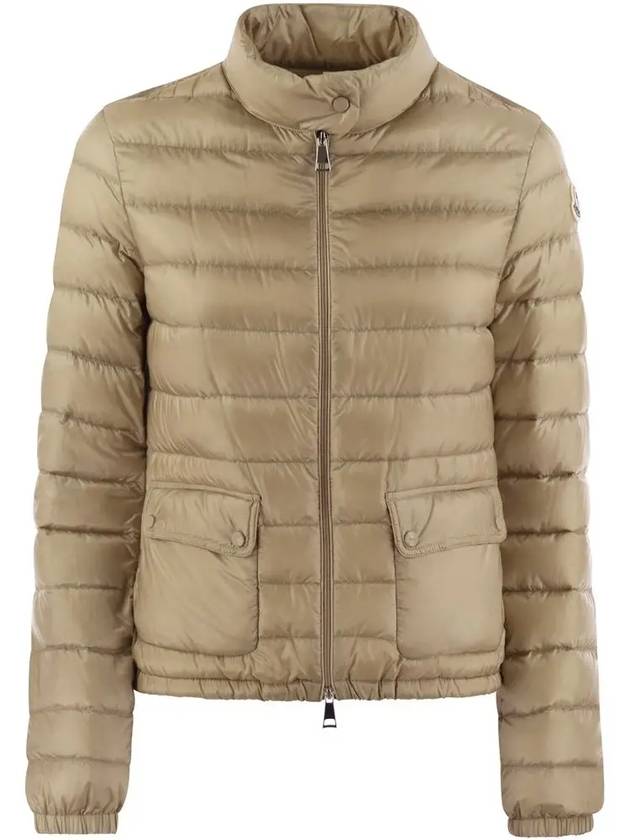 LANS logo patch lightweight padded jacket beige 1A101 00 53048 205 - MONCLER - BALAAN 2