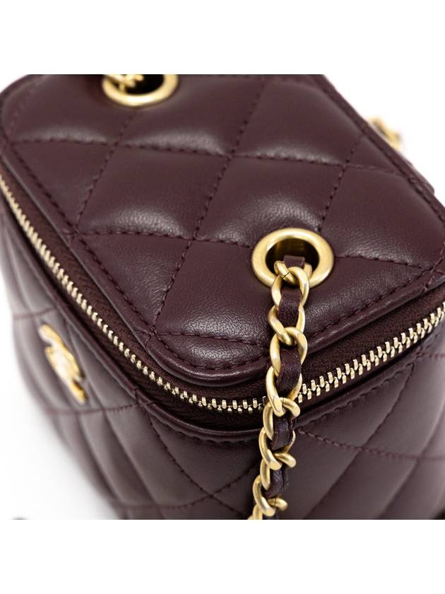 Gold Ball Vanity Bag Square Chain Small BURGUN AP1447 - CHANEL - BALAAN 6