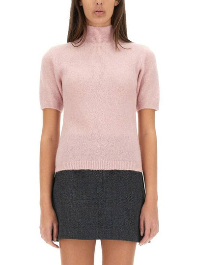 Edie Short Sleeve Turtleneck Pink - A.P.C. - BALAAN 2