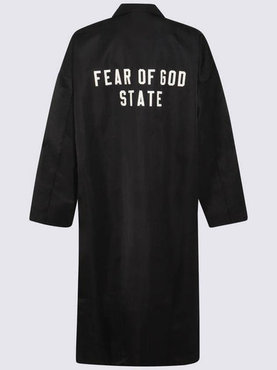 Fear Of God Essentials Black Nylon Trench Coat - FEAR OF GOD ESSENTIALS - BALAAN 2