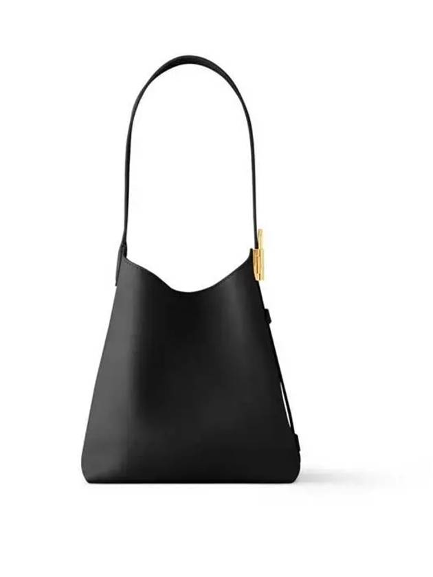 Low Key Hobo Calfskin Shoulder Bag Black - LOUIS VUITTON - BALAAN 4