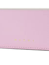 Saffiano Color Block Card Wallet Pink - MARNI - BALAAN 7