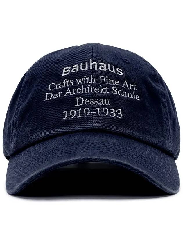 BAUHAUS WASHED BALL CAP NAVY - POLYGRAM - BALAAN 4