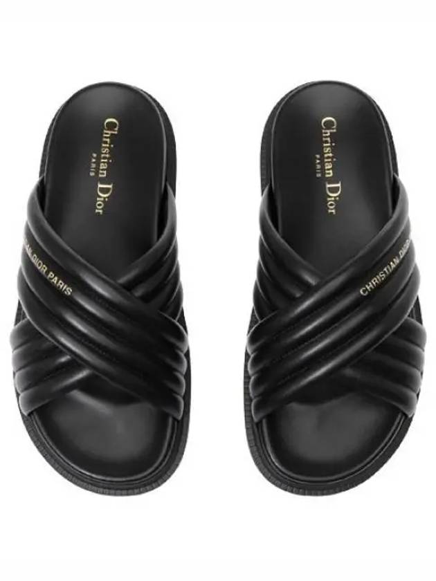 D-Cross Slippers Black - DIOR - BALAAN 2