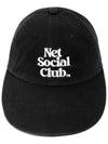 OG LOGO LONGVILLE CAP BLACK - NET SOCIAL CLUB - BALAAN 5