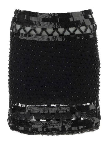 Short Skirt A01225159 0555 Black - ALBERTA FERRETTI - BALAAN 1