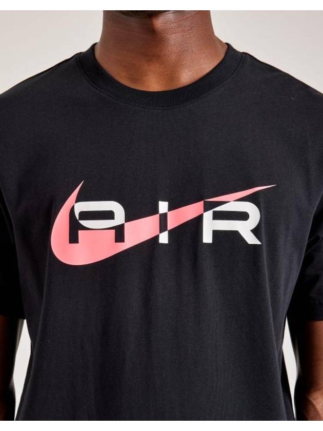 Sportswear Swoosh Air Graphic Print Short Sleeve T-Shirt Black - NIKE - BALAAN 4