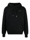 Le Brode Embroidered Logo Cotton Hoodie Black - JACQUEMUS - BALAAN 2