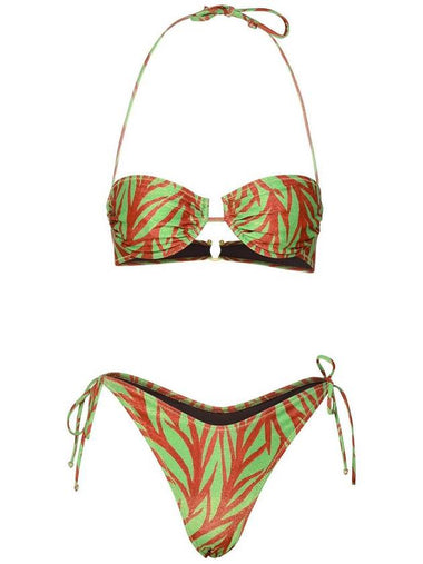 Reina Olga 'Penny' Orange Polyamide Blend Bikini Set - REINA OLGA - BALAAN 1