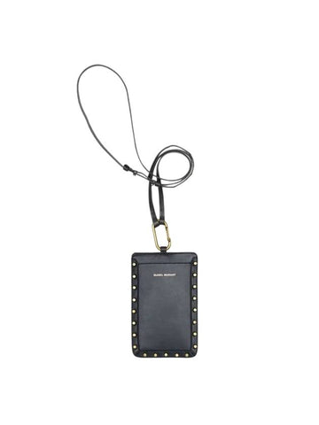 Tieli Phone Holder Black - ISABEL MARANT - BALAAN 1