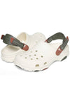 Classic All Terrain Clog Men Women Slippers Sandals Cream 206340 0WV - CROCS - BALAAN 4