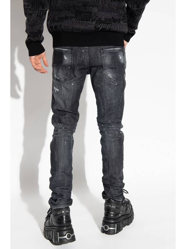 Men's Painted Washed Grey Cool Guy Jeans - DSQUARED2 - BALAAN 3