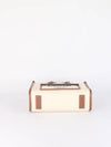 Mini Two-Tone Canvas and Leather Freya Tote Bag Natural Tan - BURBERRY - BALAAN 4