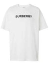 logo print cotton short sleeve t-shirt white - BURBERRY - BALAAN 2