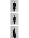 Cashmere Balmacaan Coat Navy - KLEAN - BALAAN 3