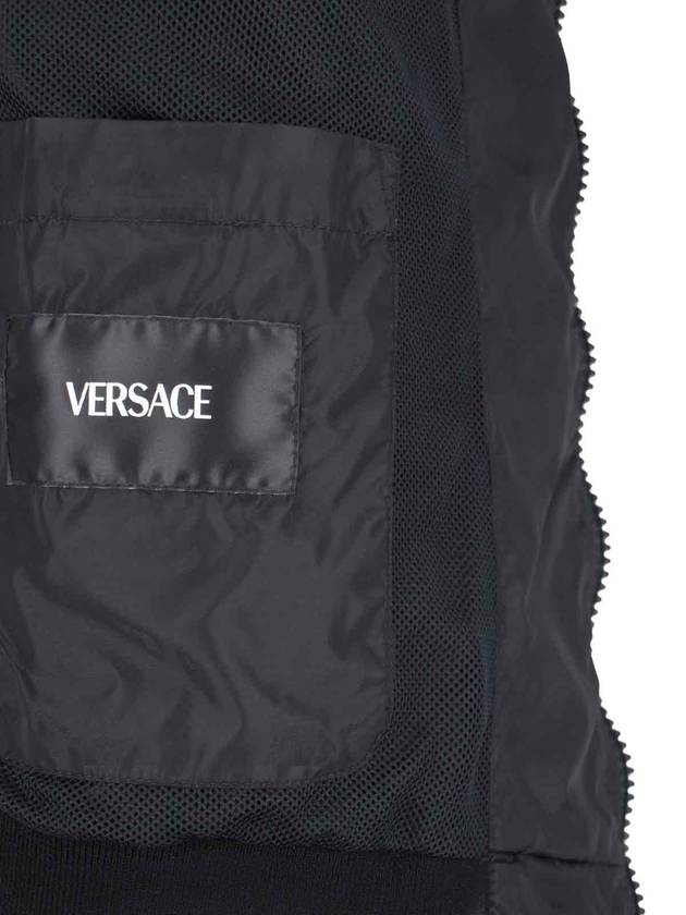 Nylon Zip-Up Jacket Black - VERSACE - BALAAN 6