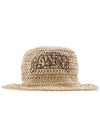 Summer Straw Bucket Hat Almond Milk - GANNI - BALAAN 3