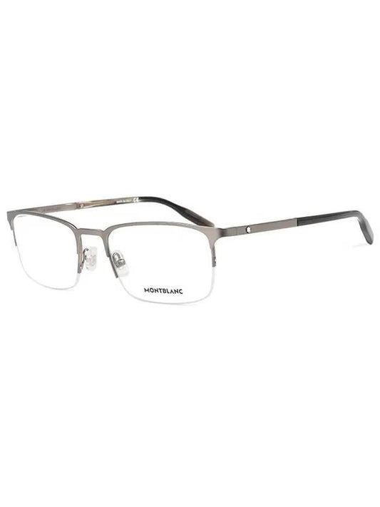 Eyewear Semi-Rimless Metal Eyeglasses Silver - MONTBLANC - BALAAN 2