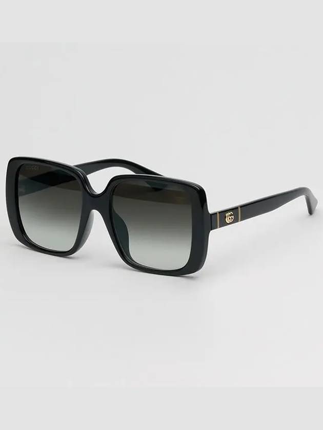 Eyewear Logo Square Frame Sunglasses Black - GUCCI - BALAAN 3