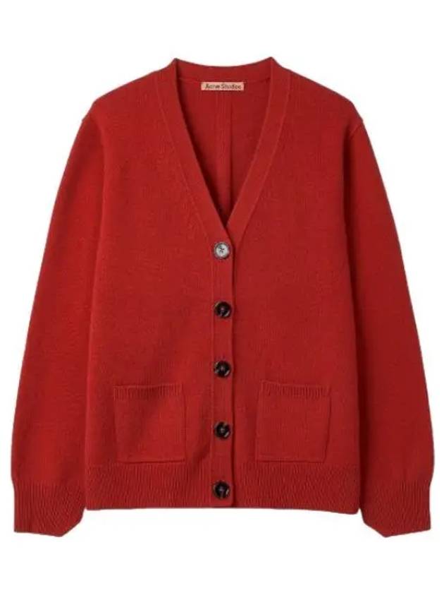 cashmere cardigan red - ACNE STUDIOS - BALAAN 1