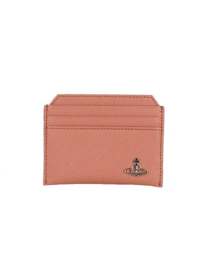 Saffiano Slim Card Wallet Brown - VIVIENNE WESTWOOD - BALAAN 2