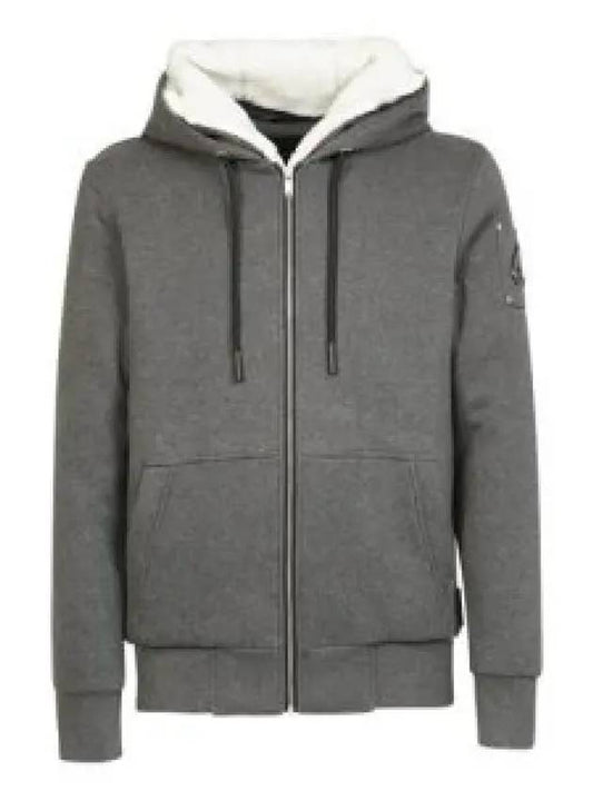 Classic Bunny Zip Up Hoodie White Lining Charcoal - MOOSE KNUCKLES - BALAAN 2