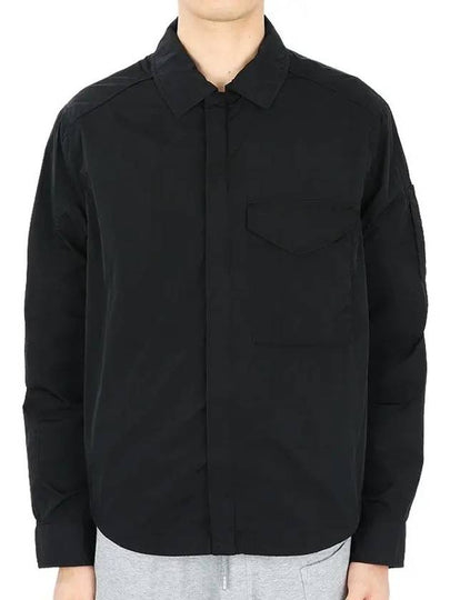 Chrome-R Zip-Up Over Long Sleeve Shirt Black - CP COMPANY - BALAAN 2