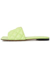 Padded Quilted Slippers Green - BOTTEGA VENETA - BALAAN 5