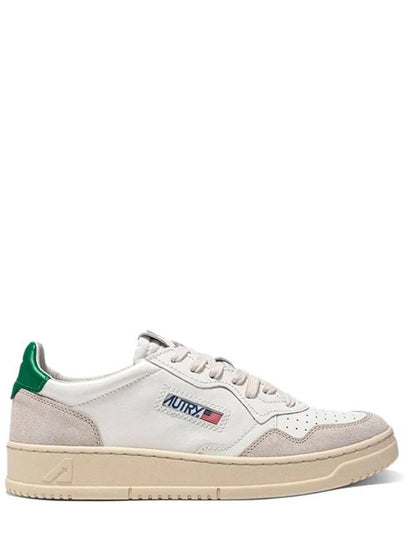 Men's Medalist Leather Low Top Sneakers Green Tab - AUTRY - BALAAN 2