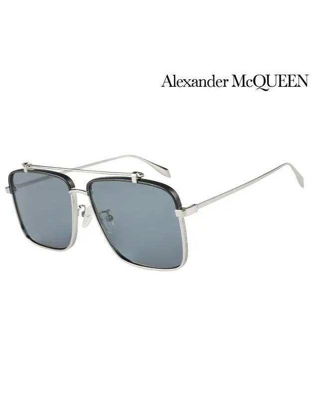 Eyewear Square Metal Sunglasses Black - ALEXANDER MCQUEEN - BALAAN 3