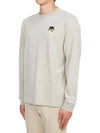 Fox Head Patch Crew Neck Long Sleeve T-Shirt Grey - BARBOUR - BALAAN 3