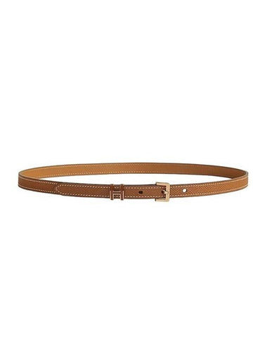 Women's Pop H 15mm Leather Belt Brown - HERMES - BALAAN 1