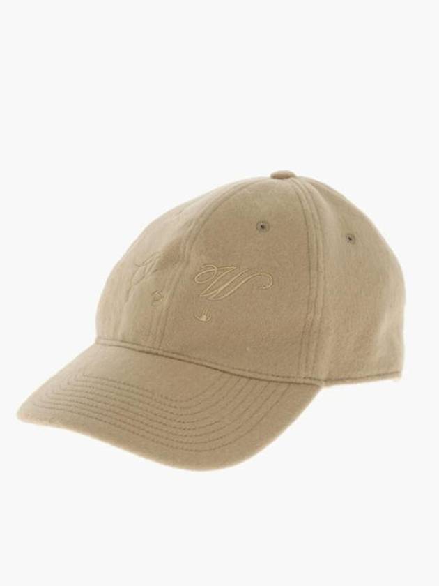 Hat OMLB041F22KNI0016262 Brown - OFF WHITE - BALAAN 1