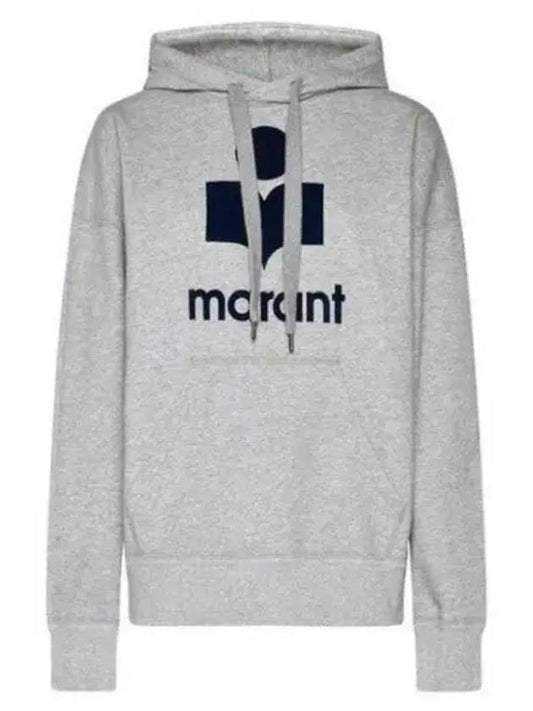 Mansell Logo Hoodie Gray Navy SW0001FAA1M07EGYMD - ISABEL MARANT - BALAAN 1