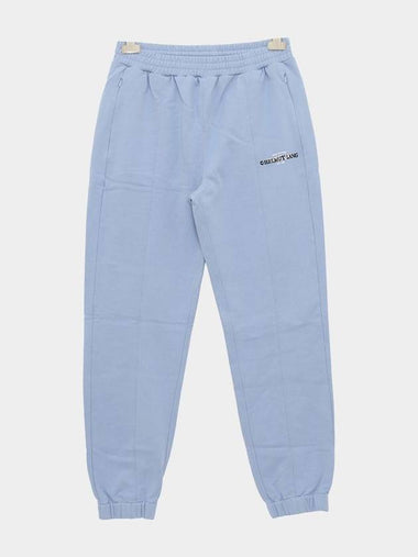 Layer Logo Jogger Track Pants Blue - HELMUT LANG - BALAAN 1